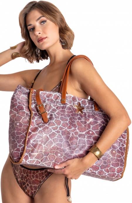 Pin Up Stars BORSA GRANDE PAILLETTES STAMPA GIRAFFA Acquista Ora