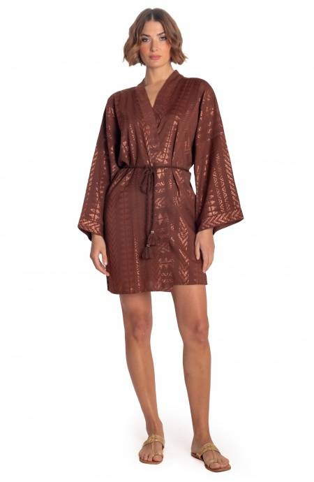 Pin Up Stars KIMONO CORTO LUREX CON CINTURA Novità