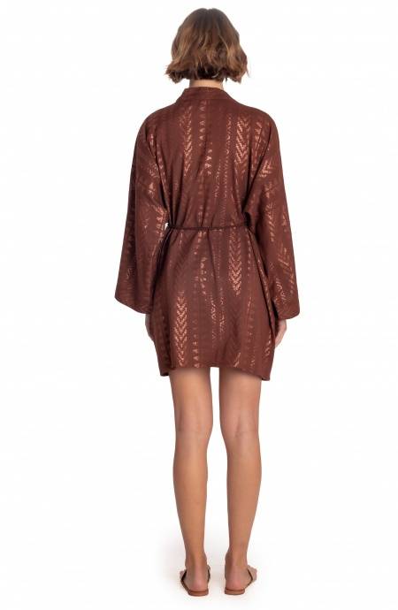 Pin Up Stars KIMONO CORTO LUREX CON CINTURA Novità