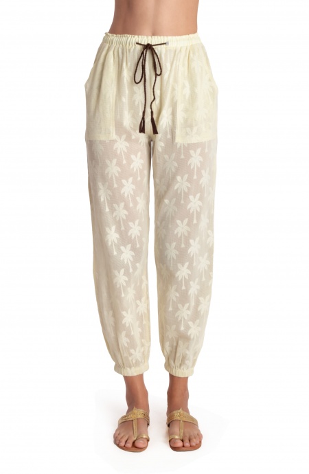 Pin Up Stars PANTALONE RICAMO PALME Saldi