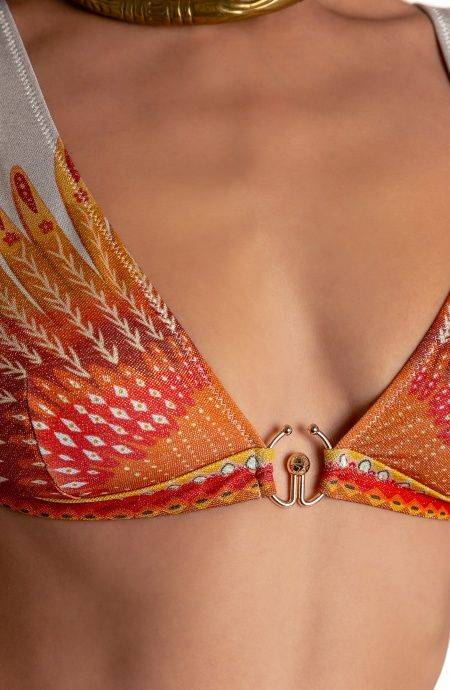 Pin Up Stars BIKINI BRASSIERE CON ACCESSORIO STAMPA WINGS Vendita Economica