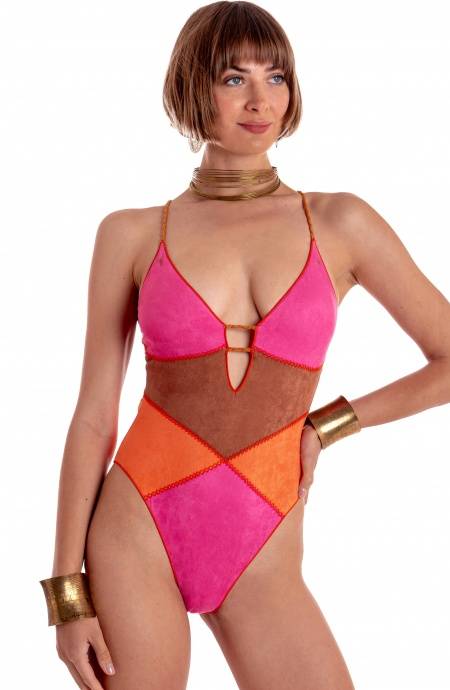 Pin Up Stars COSTUME DA BAGNO INTERO DAINETTO PATCHWORK