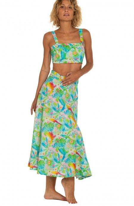 Pin Up Stars Gonna Pareo A Ruota Stampa Happy Tropical Vendita