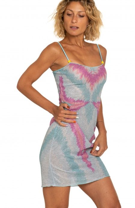 Pin Up Stars Tubino Lurex Stampa Stella Sfumata Prezzo Ridotto