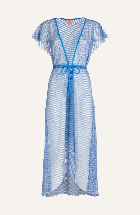 Pin Up Stars Abito Con Coulisse Rete Lurex In vendita
