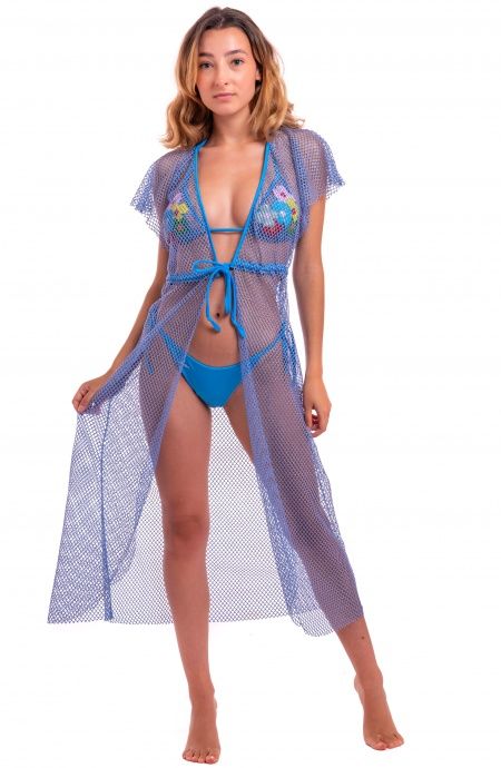 Pin Up Stars Abito Con Coulisse Rete Lurex In vendita