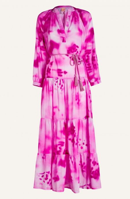 Pin Up Stars Caftano Maniche Lunghe Tie Dye Spedizione Gratuita