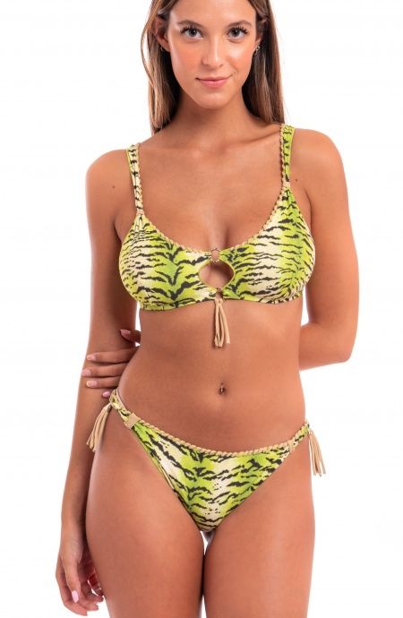 Pin Up Stars Bikini Brassiere Stampa Tigre Ricamo Punto Cavallo Online Outlet