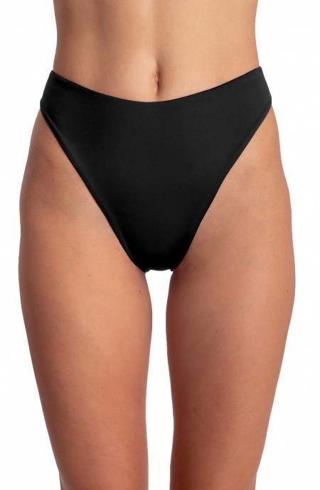 Pin Up Stars SLIP BIKINI VITA ALTA SGAMBATO TINTA UNITA Offerte stagionali
