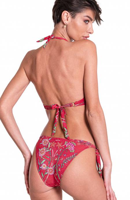 Pin Up Stars Bikini Brassiere Scollo Incrociato Slip Fiocchi Camaleonte Solo un giorno rimasto