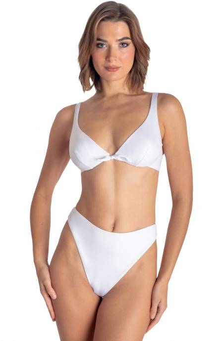 Pin Up Stars TOP BIKINI BALCONCINO CON FERRETTO TINTA UNITA 50% di sconto per tempo limitato