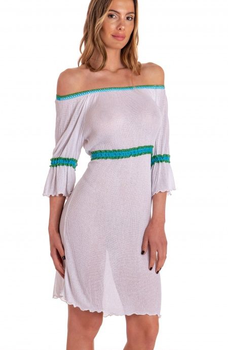 Pin Up Stars Abito Stile Impero Con Passamaneria In Maglina Negozi Online