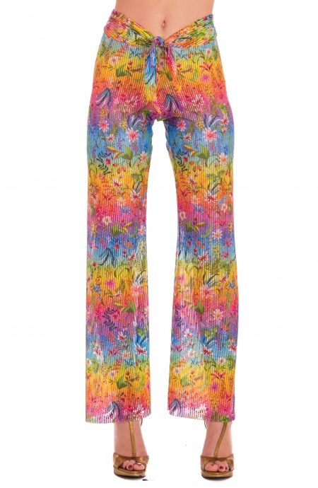 Pin Up Stars Pantalone Flower Rainbow Fino Al -60%