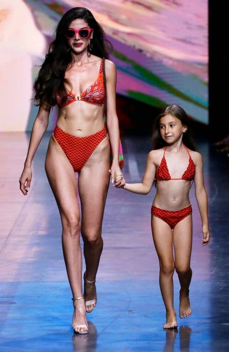 Pin Up Stars BIKINI TRIANGOLO SCORREVOLE ROUGE STAMPA SPIGHETTA BABY Vendite stagionali