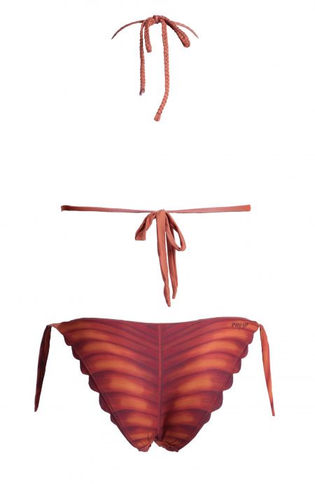 Pin Up Stars Bikini Triangolo Imbottito Foglia In Lycra Riciclata Black Friday