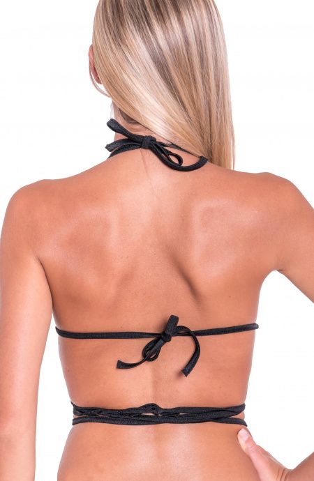 Pin Up Stars Top Bikini Imbottito Fisso Push-Up Velvet Lamina Fiorellini Offerta temporanea
