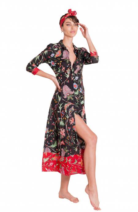 Pin Up Stars Chemisier Stampa Camaleonte Sostegno trimestrale