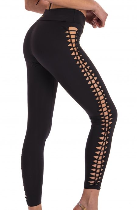 Pin Up Stars Leggins Laserato Tinta Unita Discount Store per i nuovi prodotti