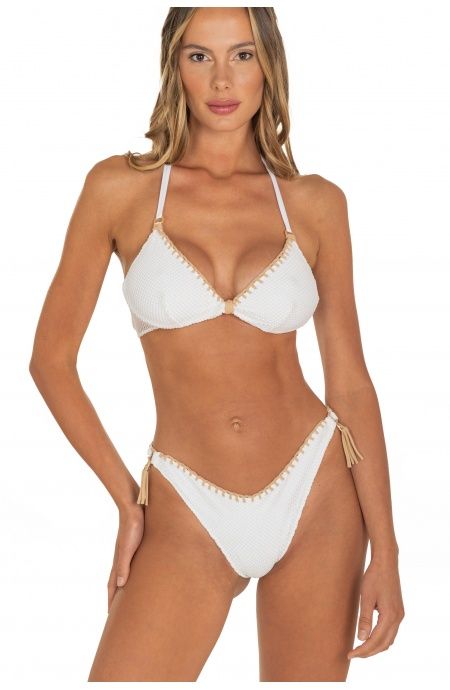 Pin Up Stars Bikini Balconcino Con Ferretto Slip Brasiliana Ricamo Punto Cavallo Tinta Unita Rete Shopping Online