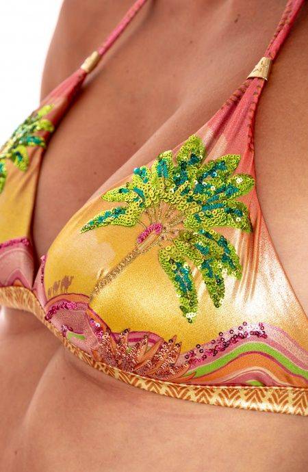 Pin Up Stars Bikini Brassiere Slip Lady Stampa Ricamo Paillettes Dune Negozio online di fabbrica