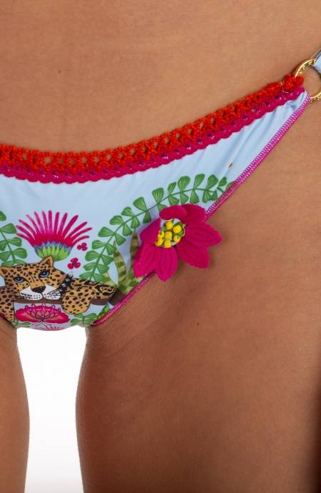 Pin Up Stars Bikini Triangolo Imbottito Slip Fiocchi Jungla Attitude Offerta natalizia
