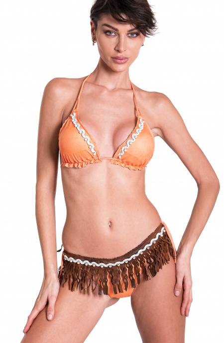 Pin Up Stars Bikini Triangolo A Vela Slip Culotte Ricamato Only for today