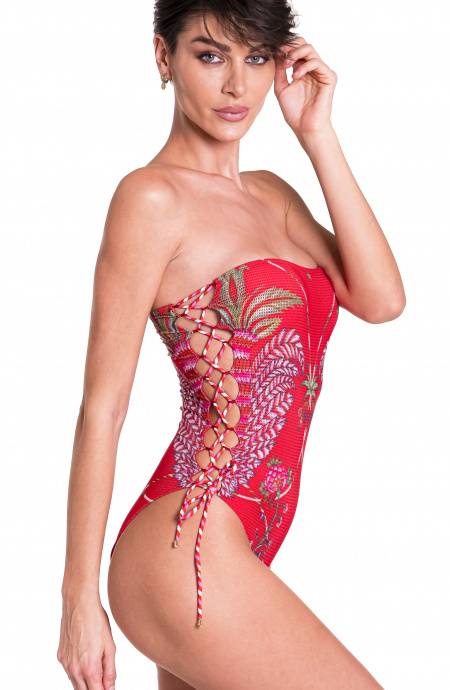 Pin Up Stars Costume Intero a Fascia Camaleonte Sostegno trimestrale