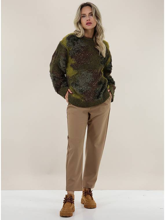 SEMICOUTURE Pantalone Smaltimento dello stoccaggio