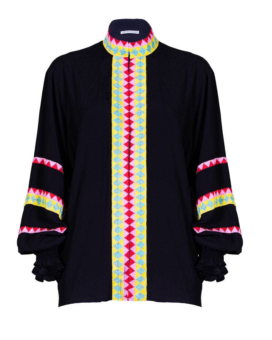 Raffaela D´Angelo Camicia con passamanerie Fino Al -60%