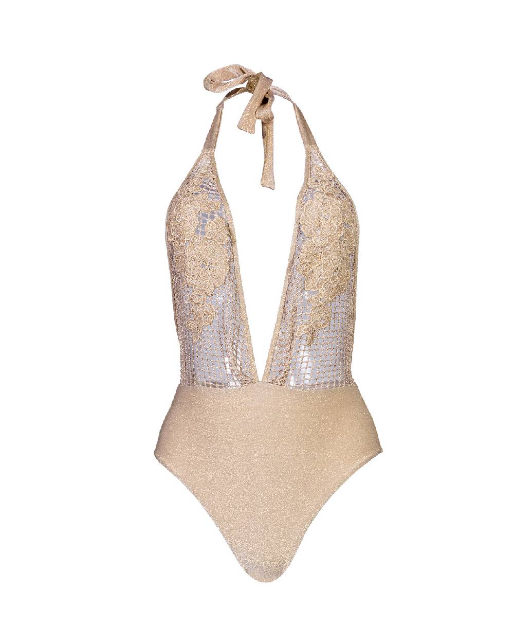 Raffaela D´Angelo Intero lurex rete macramè Soddisfazione Garantita