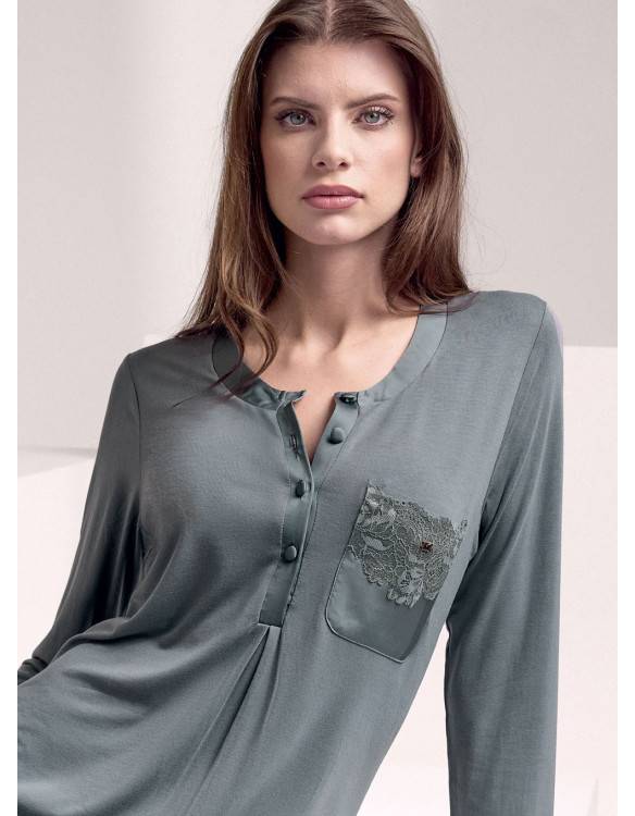 Lormar Camicia da notte - Serie SATÈN Moda
