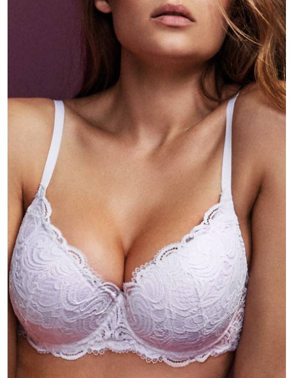 Lormar Reggiseno Balconcino in pizzo leavers - Frizzante Plunge Italia