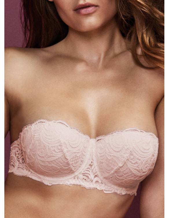 Lormar Reggiseno Fascia imbottita in pizzo leavers - Frizzante Fascia Consegna Veloce