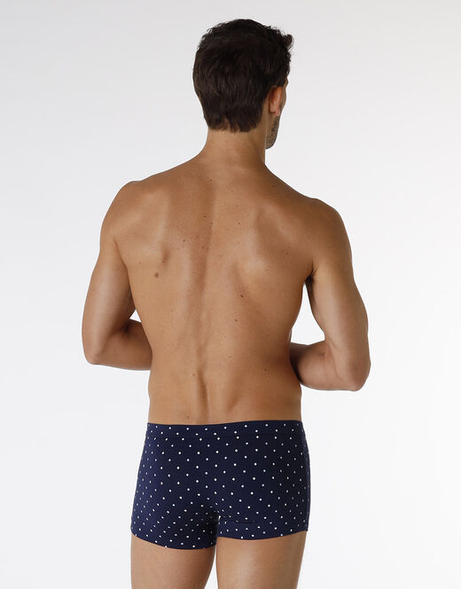 Lovable Boxer Classic Cotton Modal, blu navy con stampa geometrica Acquista Ora