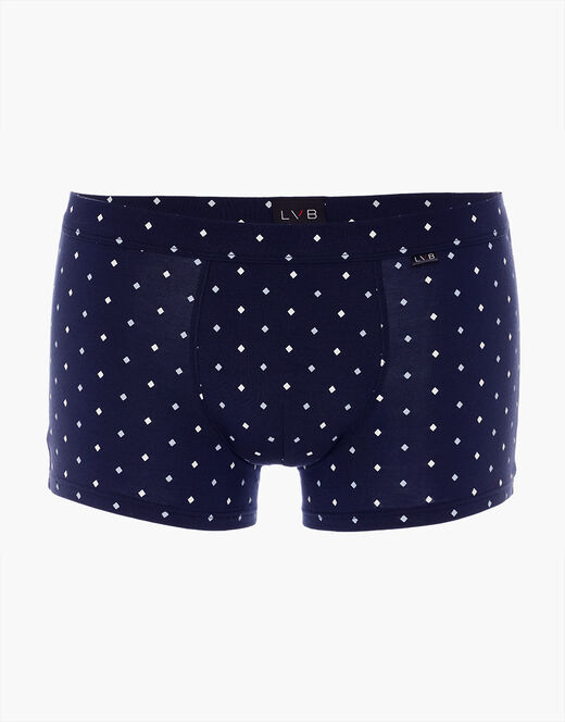 Lovable Boxer Classic Cotton Modal, blu navy con stampa geometrica Acquista Ora