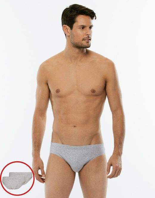 Lovable Slip bipack 100% Pure Cotton, grigio melange Prezzo Ridotto