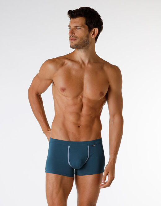 Lovable Boxer Enriched Plain Cotton Modal in cotone e modal, ottanio Sottocosto