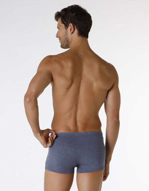 Lovable Boxer Rephined Cotton Modal, blu melange Convenienza