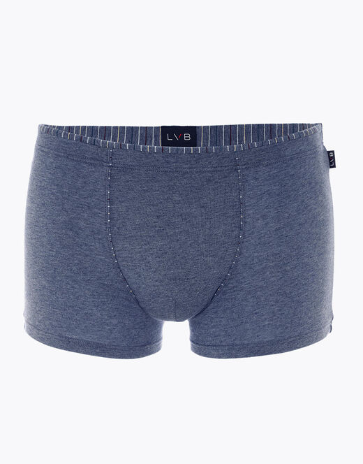Lovable Boxer Rephined Cotton Modal, blu melange Convenienza