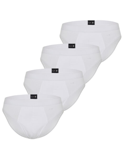 Lovable Slip in cotone elasticizzato, confezione x4 bianco Saldi