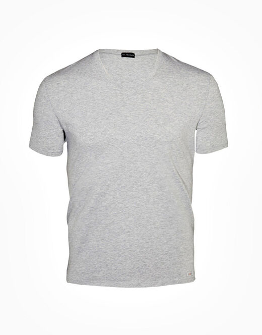 Lovable T-Shirt uomo con scollo a V profondo Supima Premium Cotton, grigio melange Vendita Calda