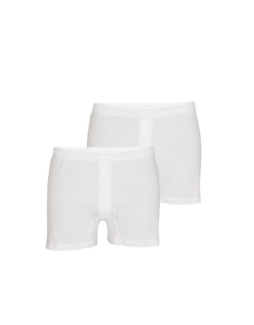 Lovable Boxer parigamba Bipack in 100% cotone Pure Cotton, bianco In Saldo