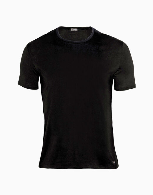 Lovable T-shirt girocollo Supima Premium Cotton in cotone elasticizzato, nero Moda
