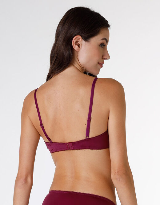 Lovable Reggiseno con ferretto Exquisite Lace in pizzo e microfibra, bordeaux Affare Del Giorno
