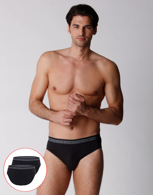 Lovable Slip bipack uomo in cotone biologico, nero Promozione Limitata