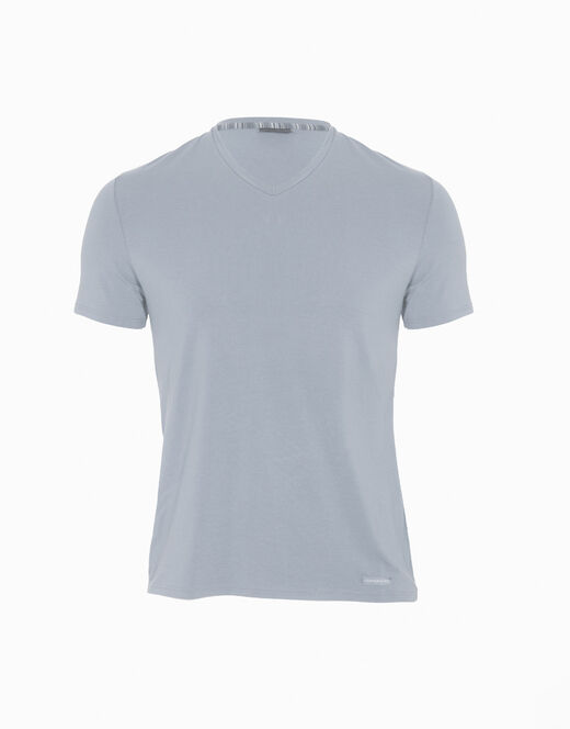 Lovable T-shirt uomo con scollo a v in micromodal, grigio chiaro Sottocosto