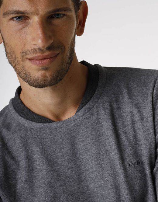 Lovable Pigiama lungo in interlock 290gr, grigio effetto melange Novità