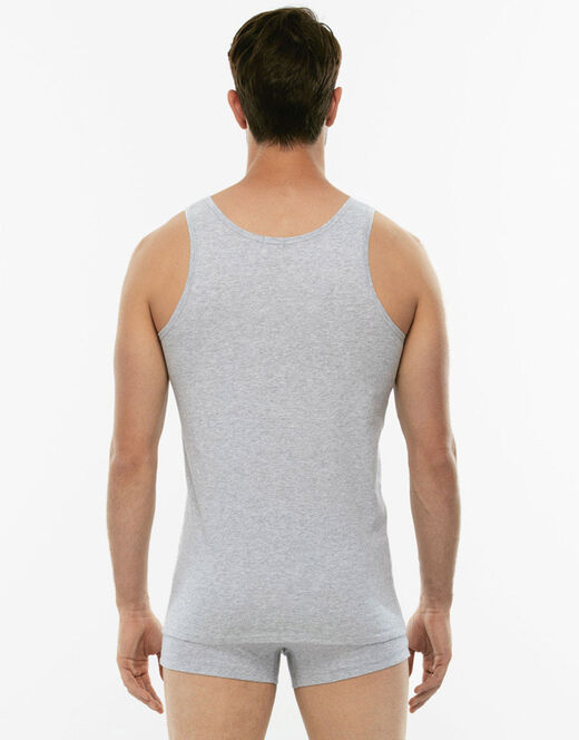 Lovable Canotta 100% Pure Cotton grigio melange in cotone Presa