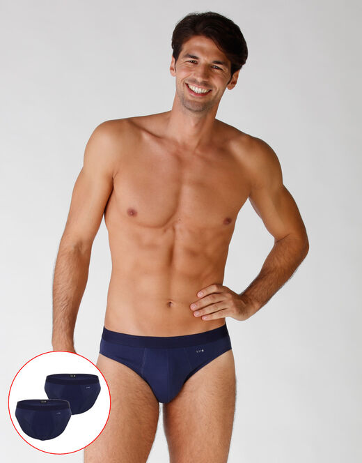 Lovable Bipack slip in cotone elasticizzato, blu In Vendita