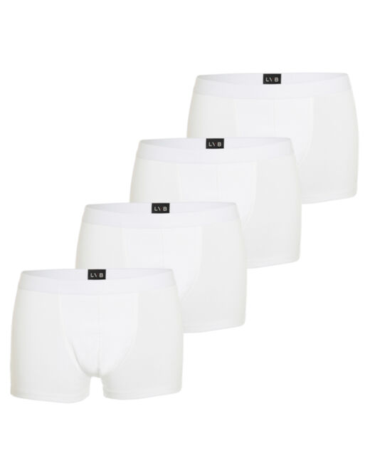 Lovable Boxer in cotone elasticizzato, confezione x4 bianco Offerte